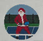 Pickleball Santa Canvas - KC Needlepoint