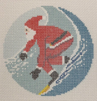 Surfer Santa Canvas - KC Needlepoint