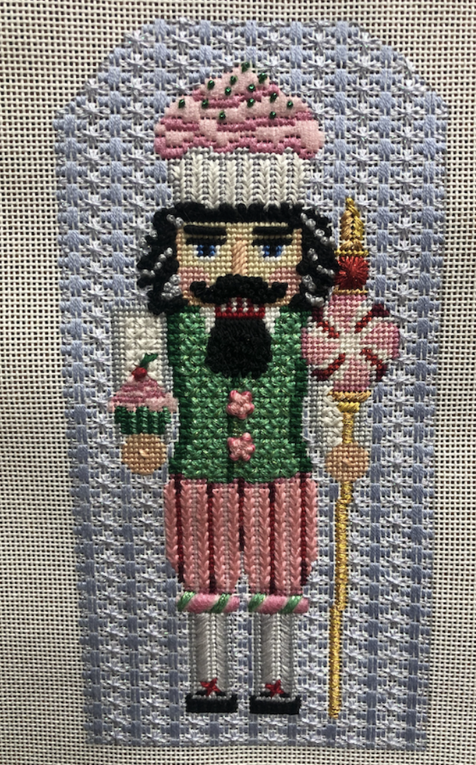 Cupcake Guard Nutcracker Canvas - KC Needlepoint