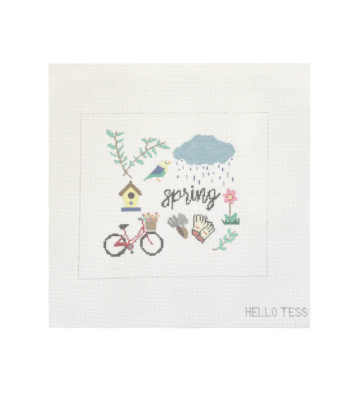 Seasons-Spring Canvas - KC Needlepoint