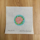 Shell Round Canvas - KC Needlepoint