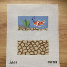 Fish Tank Eyeglass Case Canvas - KC Needlepoint