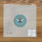 Bee Round Canvas - KC Needlepoint