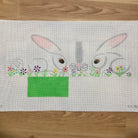 White Bunny Box Canvas - KC Needlepoint