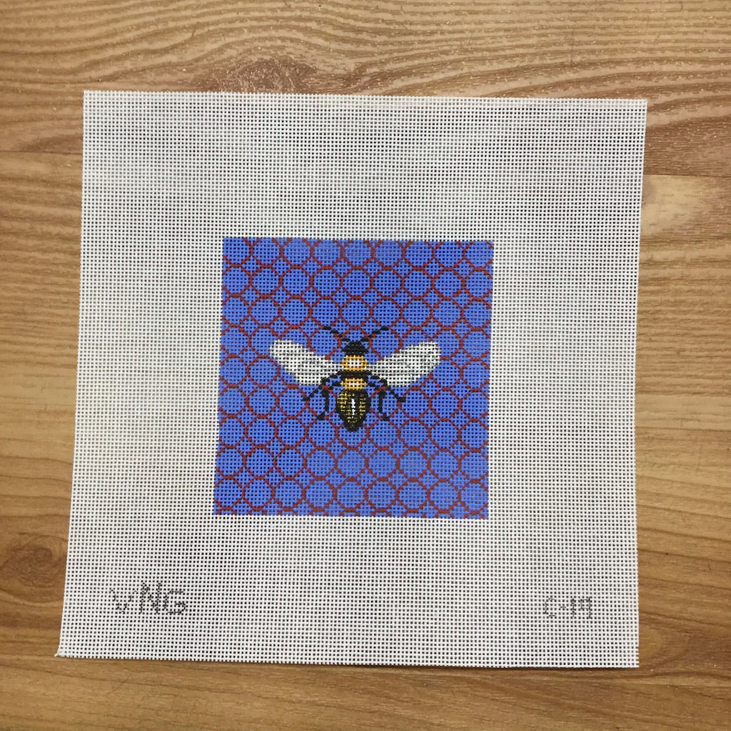 Bee Coaster Canvas - KC Needlepoint