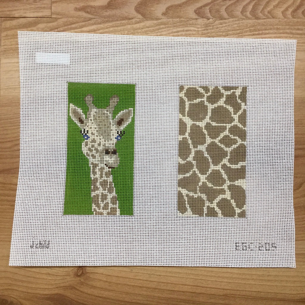 Giraffe Eyeglass Case Canvas - KC Needlepoint