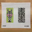 Zebra Eyeglass Case Canvas - KC Needlepoint