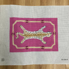 Leopard in Pink Clutch Canvas - KC Needlepoint