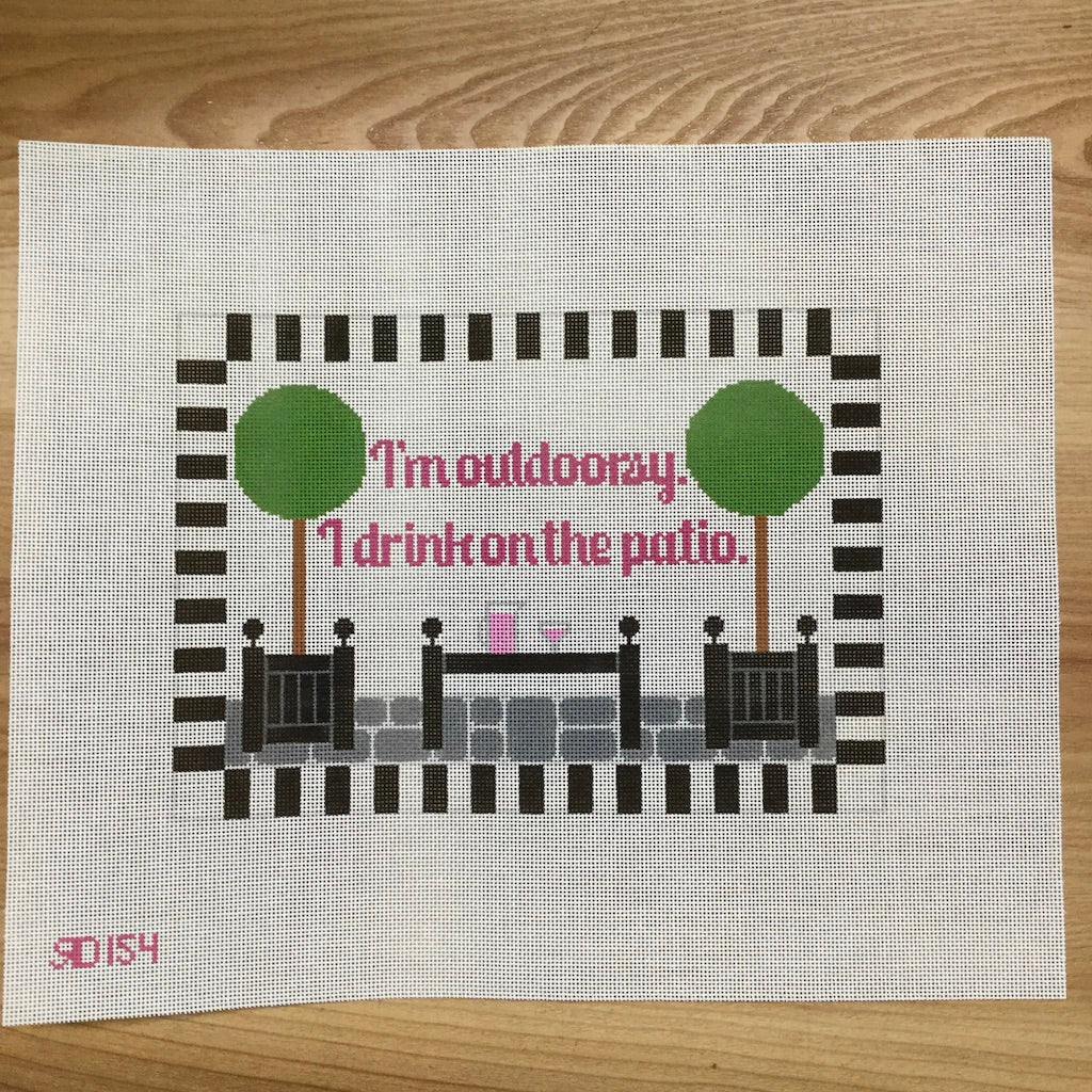 I'm Outdoorsy...Patio Canvas - KC Needlepoint