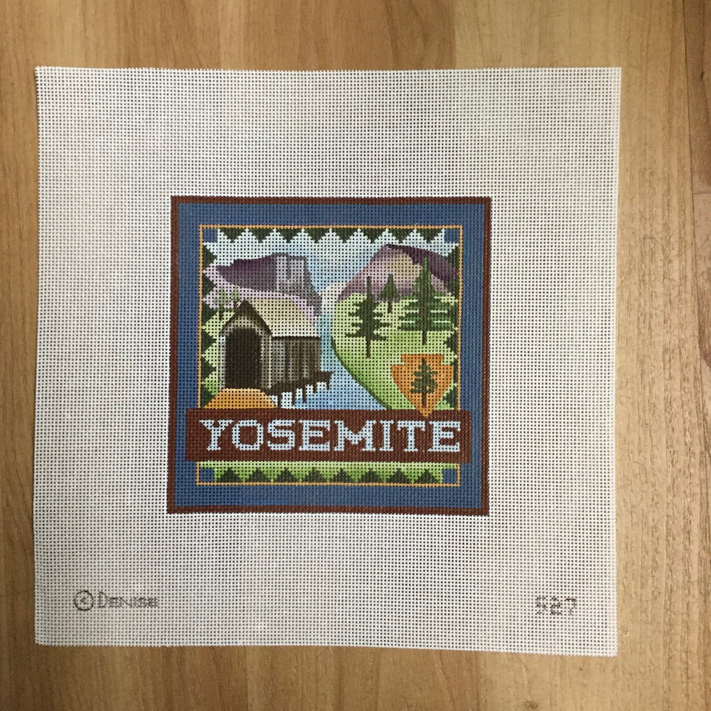 Yosemite Travel Needlepoint Canvas - KC Needlepoint