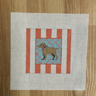 Lab Striped Square - KC Needlepoint