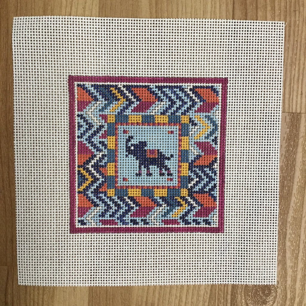 Elephant Square - KC Needlepoint