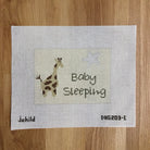 Ecru Giraffe Baby Sleeping Canvas - KC Needlepoint