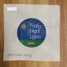 Friday Night Lights Round Canvas - KC Needlepoint