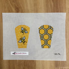 Bee and Honeycomb Scissor Case Canvas - KC Needlepoint