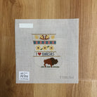 I Love Kansas Mini Sock Canvas - KC Needlepoint