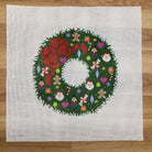 Large Christmas Wreath Canvas - KC Needlepoint