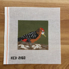 Black and White Bird Canvas - needlepoint