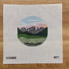 Front Range Sunset Canvas - needlepoint