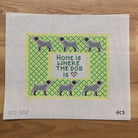 Home is Where the Dog Is (Loveable Mutt) Canvas - needlepoint