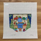 Boy at Toy Store Stocking Cuff Canvas - KC Needlepoint