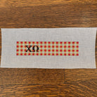 Chi Omega Key Fob Canvas - needlepoint