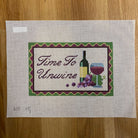 Time to Unwine Canvas - KC Needlepoint