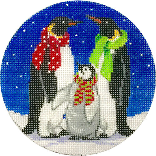 Three Penguins Canvas - KC Needlepoint