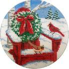 Cardinals on Adirondack Canvas - KC Needlepoint