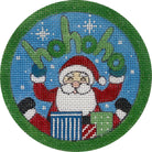 HOHOHO Santa and Gifts Canvas - KC Needlepoint