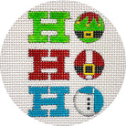 Ho Ho Ho Round Canvas - KC Needlepoint