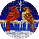 Cardinals & North Star Canvas - KC Needlepoint