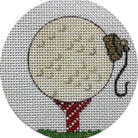 Golf Ball and Tee Canvas - KC Needlepoint