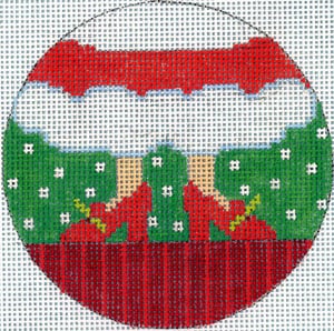 Mrs. Claus Feet Canvas - KC Needlepoint