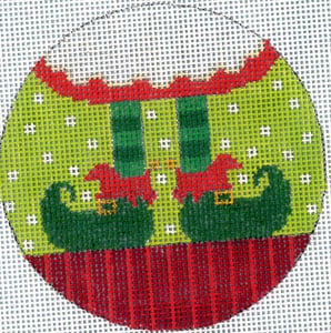 Mrs. Elf Feet Canvas - KC Needlepoint