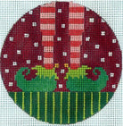 Santa's Helper Feet Canvas - KC Needlepoint