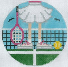 Tennis Feet Girl Canvas - KC Needlepoint