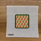 Tangerine Square Canvas - needlepoint