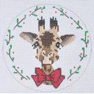 Giraffe Ornament Canvas - KC Needlepoint