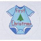 Boy First Christmas Canvas - KC Needlepoint