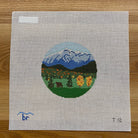 Leaf Peeping Needlepoint Round - KC Needlepoint