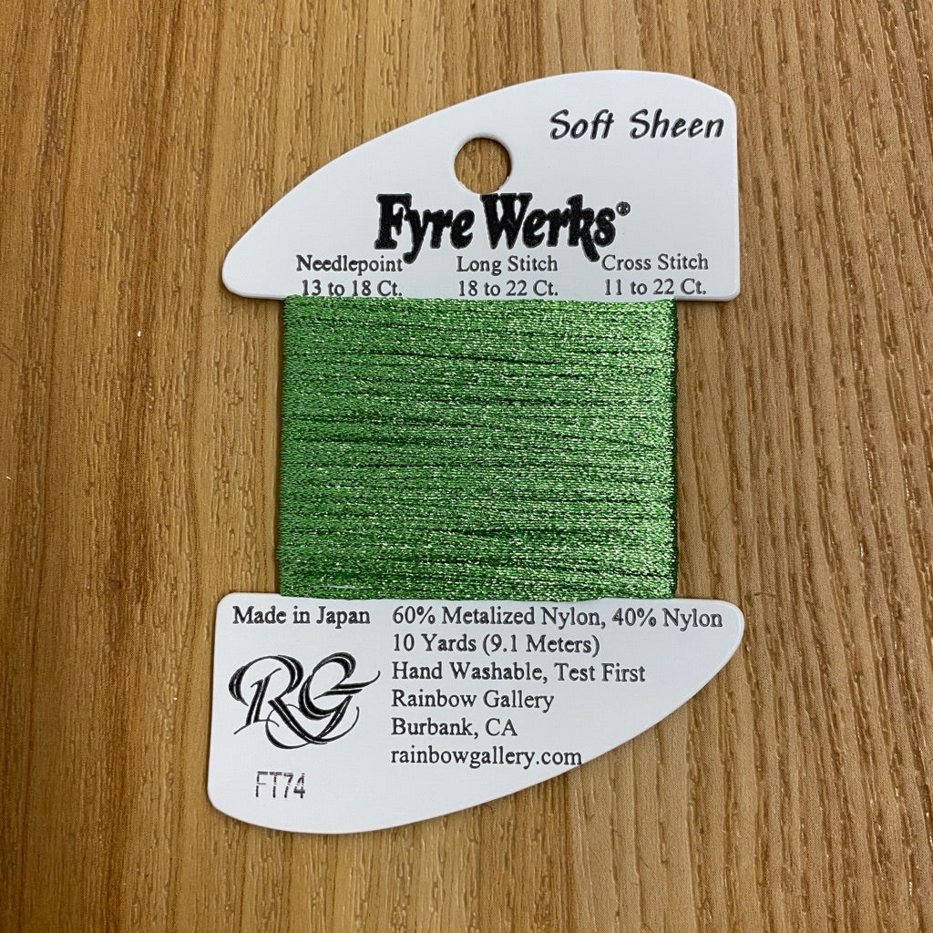 Fyre Werks Soft Sheen FT74 Jade - KC Needlepoint