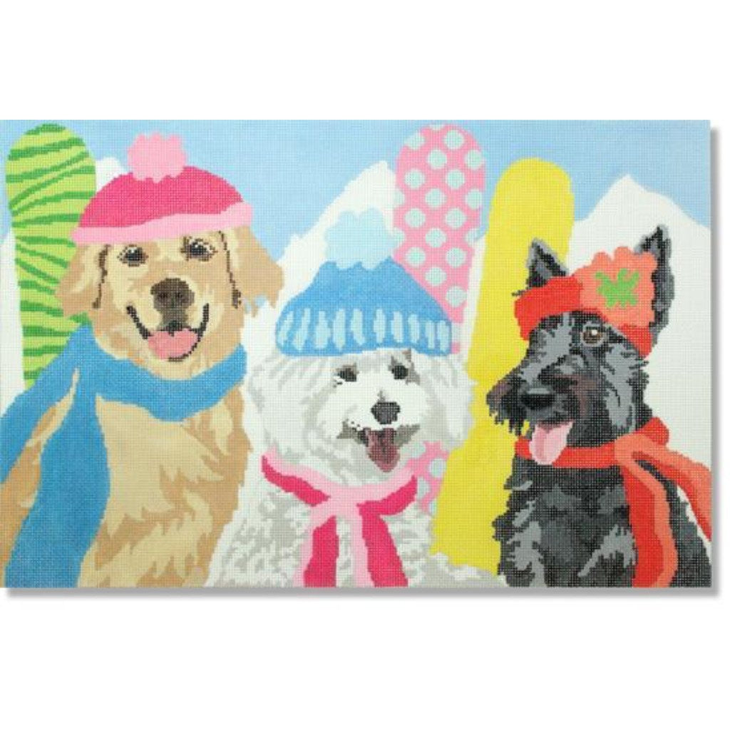 Snow Belles Canvas - KC Needlepoint