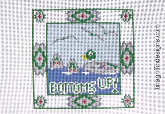 Bottoms Up! Canvas - KC Needlepoint