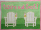 We're Out Back Canvas - KC Needlepoint