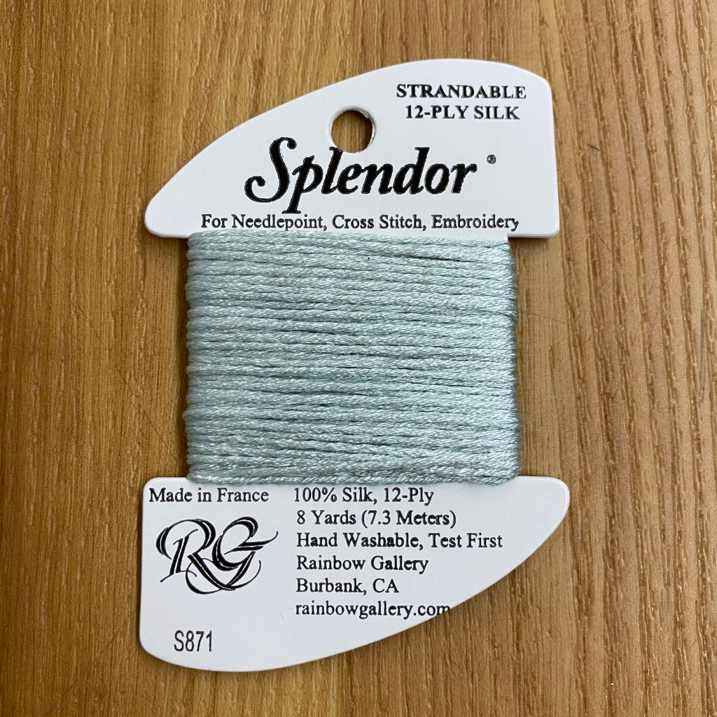 Splendor S871 Lite Green Aqua - KC Needlepoint