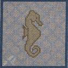 Seahorse Square Canvas - KC Needlepoint