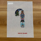 Teal and Purple Nutcracker Candy Cane Canvas - KC Needlepoint