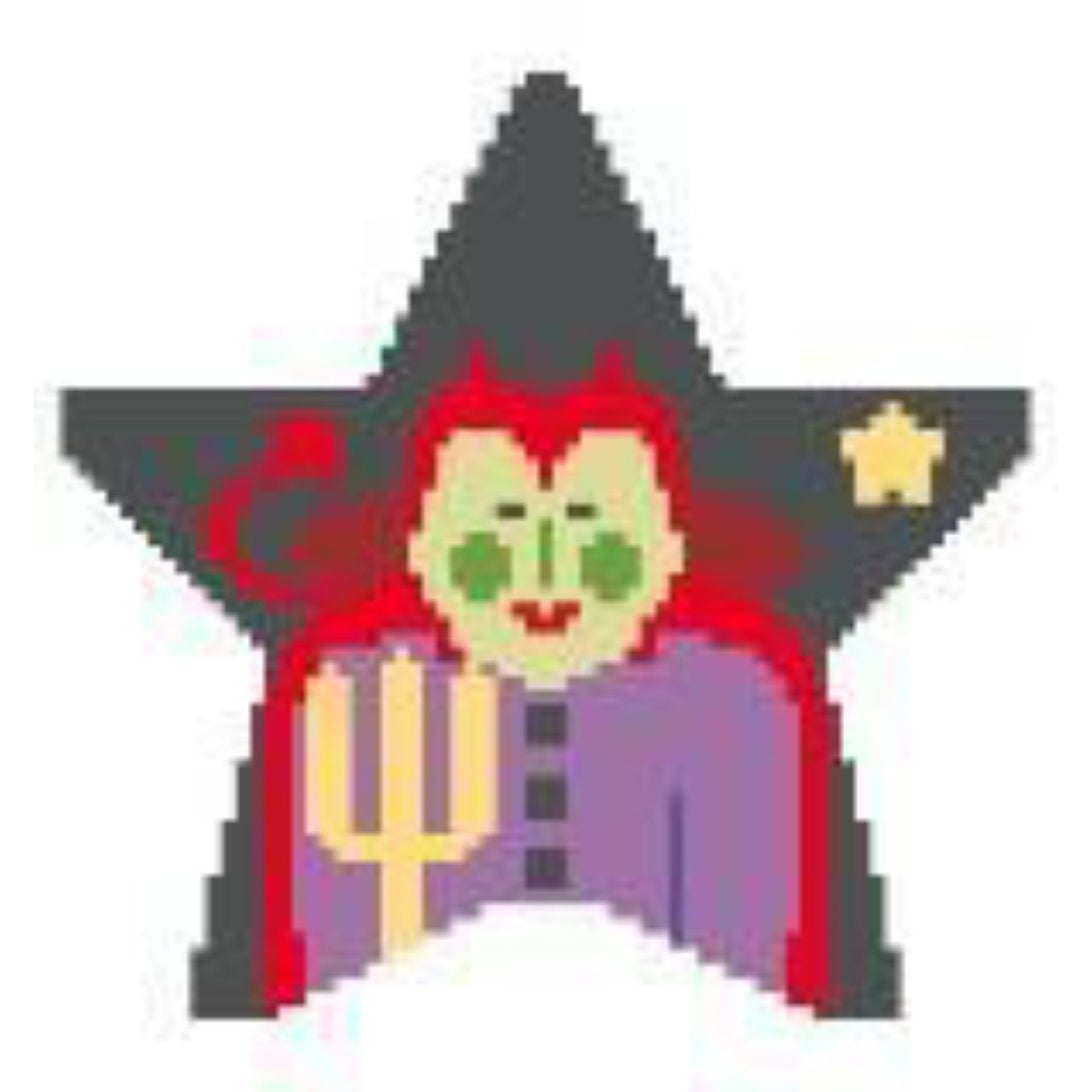 Devil Star Canvas - KC Needlepoint