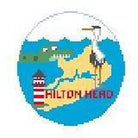 Hilton Head Travel Round Canvas - KC Needlepoint